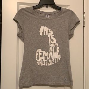 “This is what a female athlete looks like” shirt